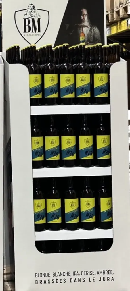 Présentoir blonde 6° - 140 x 75cl