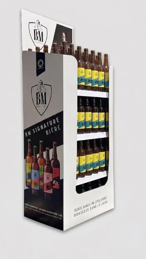 Présentoir blonde 6° - 140 x 75cl